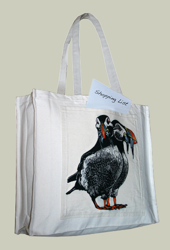 puffin large tote with gusset